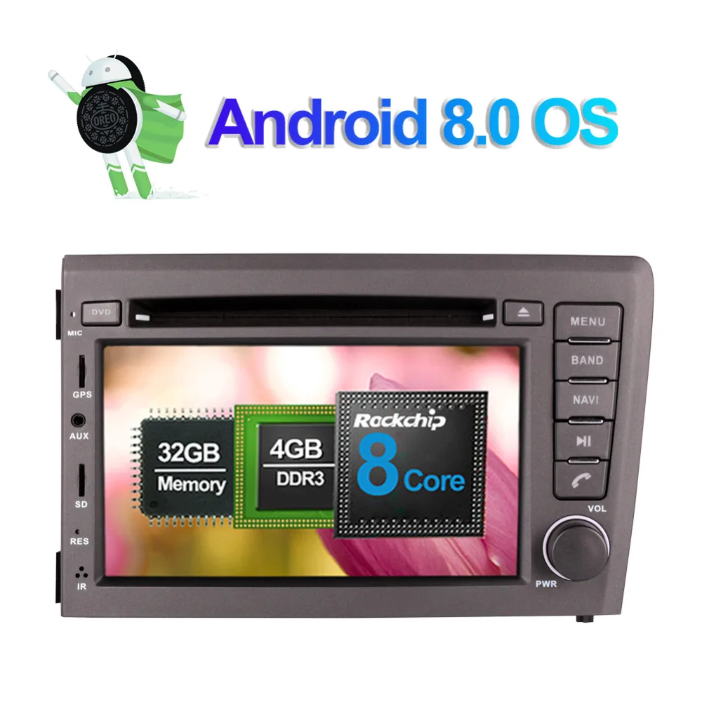 Автомагнитола на Android 9 0 8 ядер 4 Гб ОЗУ стерео для Volvo S60 V70 XC70 2000 2001 2002 2003 2004 CD DVD