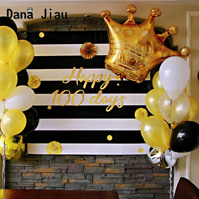 

Большой Золотой фольгированный воздушный шар с короной для мальчика на день рождения, воздушные шары украшения для торжеств и вечеринок, св...