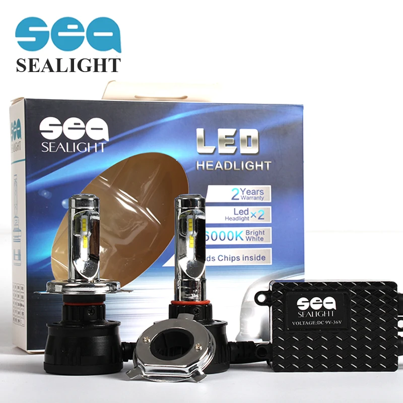 SEALIGHT автомобильный Стайлинг H4 HB2 9003 светодиодная лампа Hi/Lo 3 Высокая мощность 90 Вт