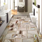 Пользовательские фото обои 3d Плитки мозаичный пол Книги по искусству росписи ПВХ Водонепроницаемый самоклеящиеся Ванная комната Ресторан Кухня пол Стикеры 3D