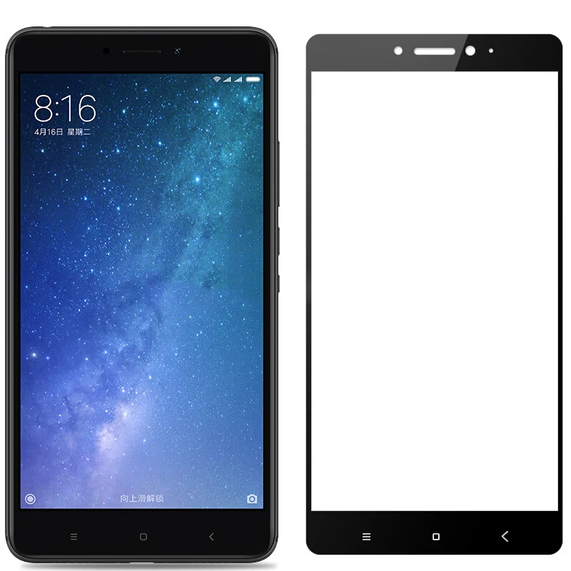 Allvcover 9 H закаленное Стекло Экран протектор для Xiaomi Mi Max2 фильм 3D полный Анти Shatter PET