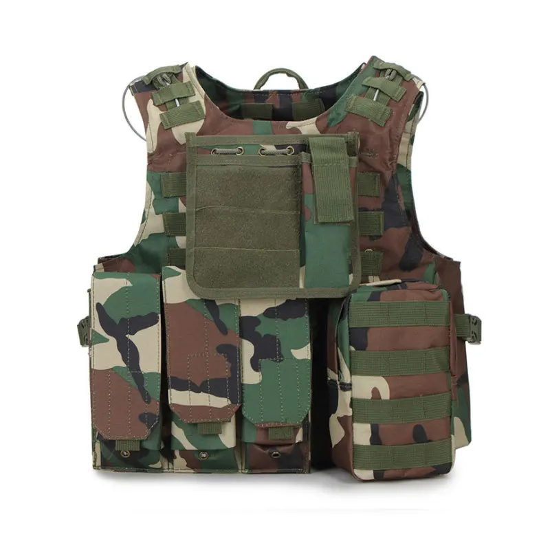 Jungle camo Мужская тактическая жилетка военный Молл разгрузочный страйкбол Камуфляжный жилет армейский боевой инвентарь Мужская t охотничья защита Камуфляжный жилет - Цвет: Jungle camo