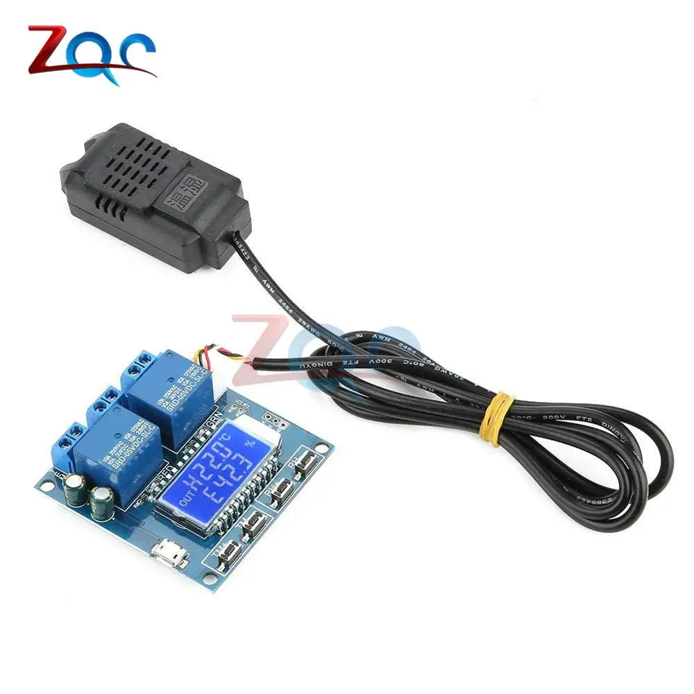 LCD RS485 Board DC 12 В AC 110 В 220 В LED/LCD цифровой регулятор температуры и влажности Измеритель термостат гигрометр термометр гигрометр Отопление - Цвет: LCD RS485 Board