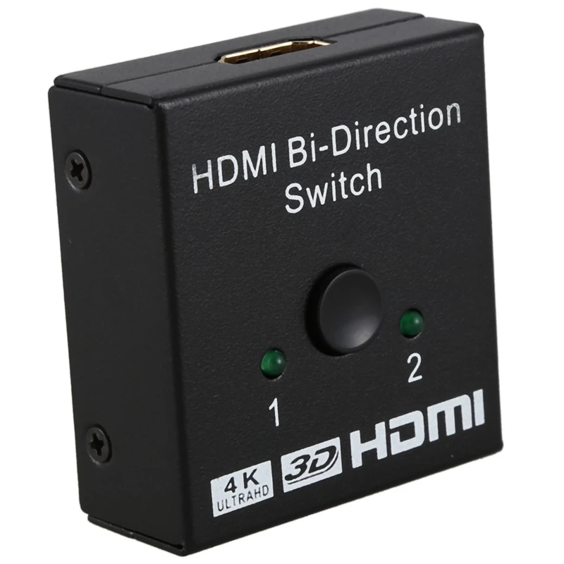 HDMI Switcher 2 порта двусторонний ручной переключатель 2x1/1x2 Hub HDCP сквозной Sup порты Ultra HD