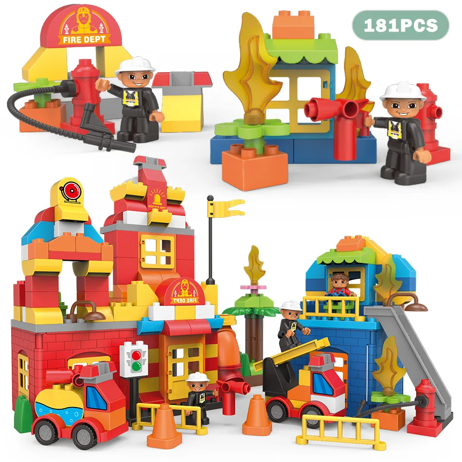 Большой Размеры городская серия инженерно-роботы фигурки экскаватор