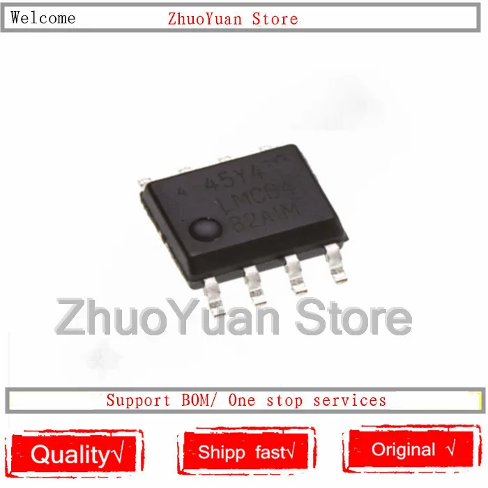 10 шт./лот новый оригинальный LMC64 LMC6482AIM LMC6482 LMC6482AIMX SOP 8 IC чип|Голосовые модули