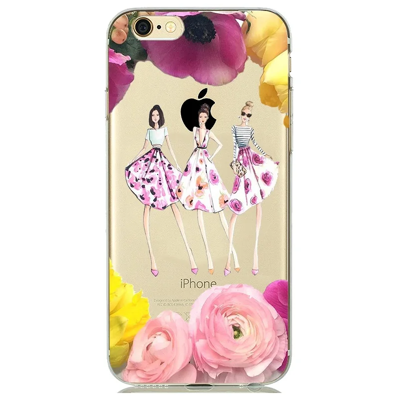 Phone Cases For iPhone 7 8 6 6s 7Plus 8Plus Traveling Girls Design Beautiful Bikini Girl Cover for Apple iphone 5S 5 Case |