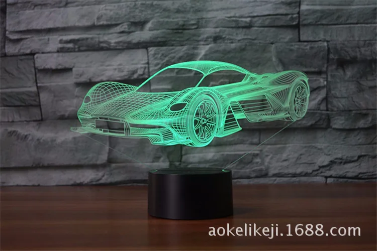 Новая модель автомобиля спортивный автомобиль ночник настольная лампа USB
