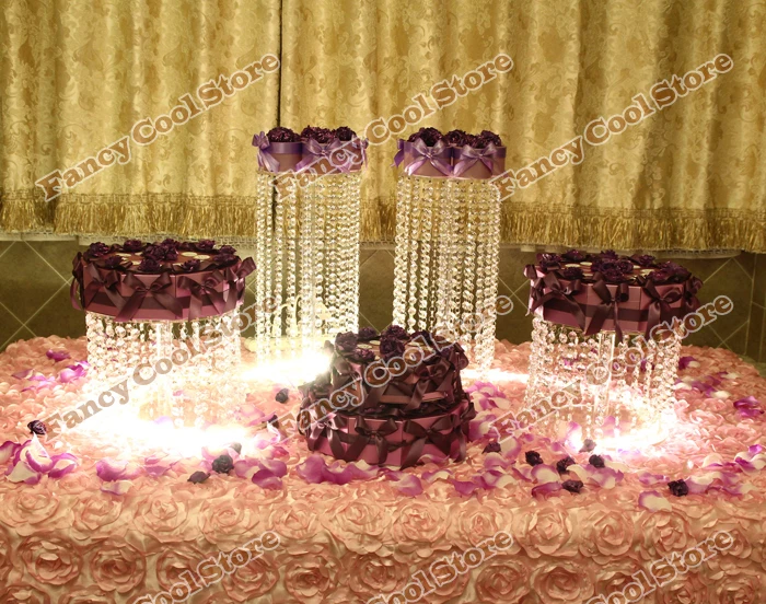 

4pcs/lot wedding centerpiec,Table Centerpiece/wedding acrylic crystal cake stand/Wedding Decoration 04D1