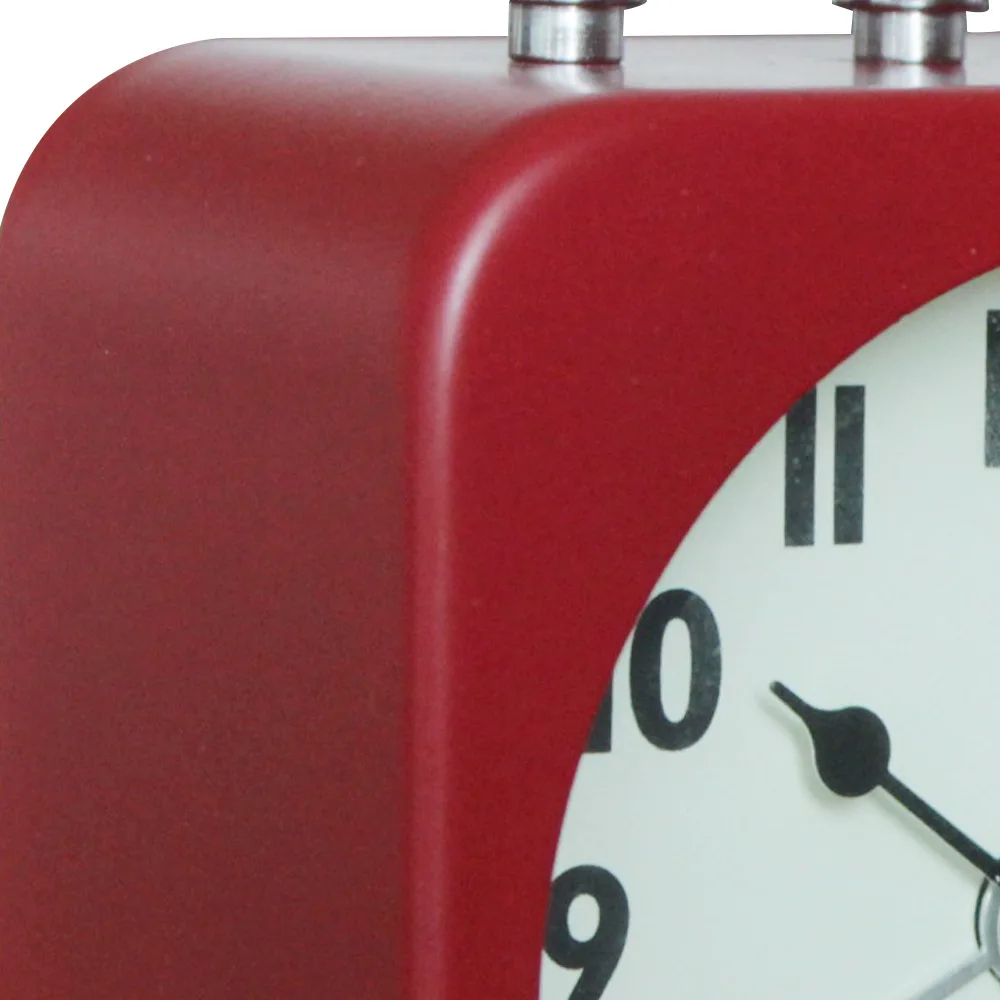 Retro 3.5 inch Metal Square Mute table Alarm Clock with Pull Ring for Home Office Bedroom | Дом и сад