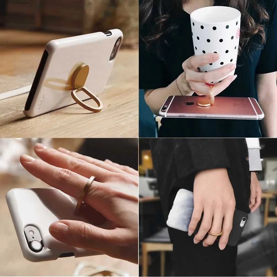 

Finger Ring Mobile Phone Holder Stand Water Drop Shape Universal For iPhone X 8 7 plus Samsung Xiaomi Alloy Phone Holder Ring