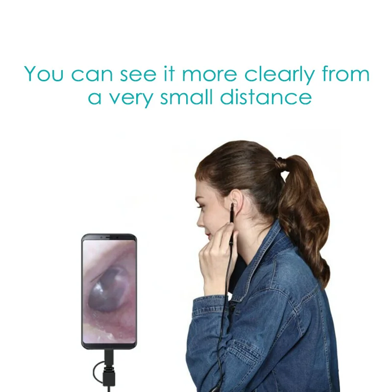 Новые 3 в 1 USB очистки уха эндоскопа HD Visual ложка многофункциональный Earpick с мини