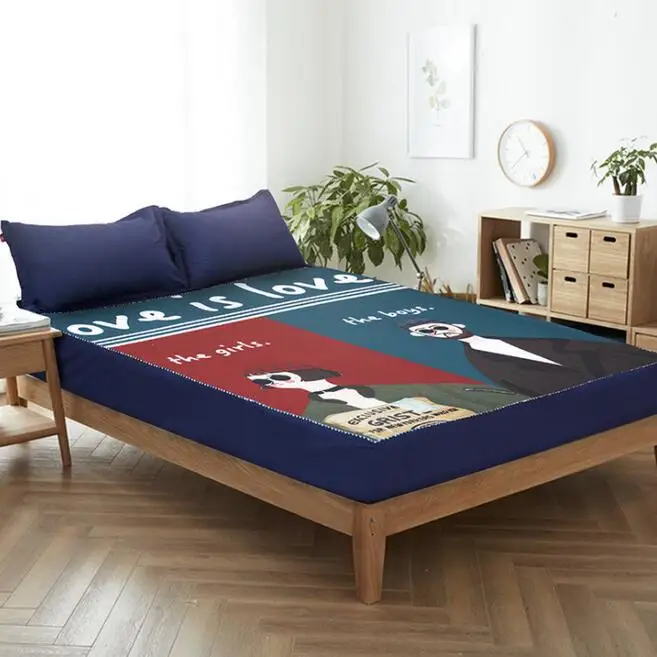 Anime ONE PIECE Sexy Cartoon Fitted Sheets with Elastic Band 120*200 150x200 180*200cm Mattress Cover Teen Adult Dorm Home Decor - Цвет: 12