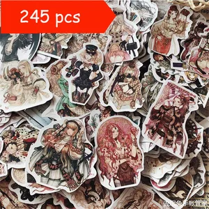 245 шт.упак. наклейки милые девушки kawaii готические Девушки Наклейки Скрапбукинг водостойкие Стикеры для ноутбука DIY ручная книга