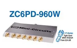 

[LAN] Mini-Circuits ZC6PD-960W-S+ 700-1000MHz six SMA power divider