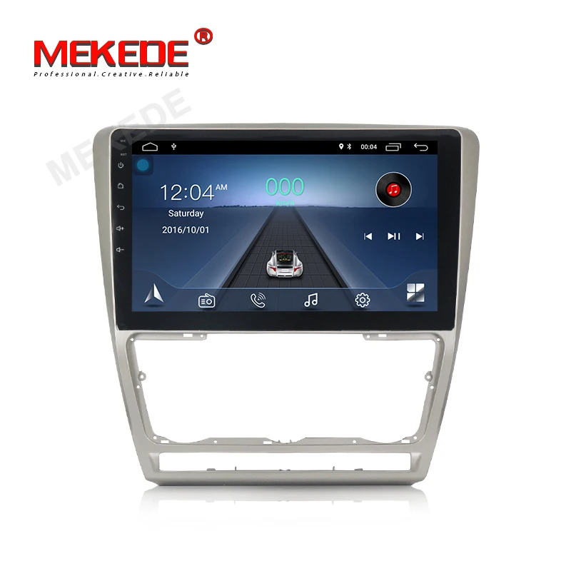 MEKEDE Android8.1 автомобильный DVD gps мультимедийный плеер для SKODA Octavia 2 2011 2013 A5 dvd
