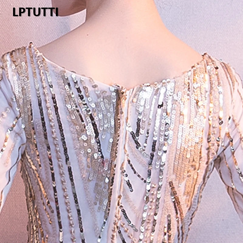 

LPTUTTI Sequin Satin Plus Size New For Women Elegant Date Ceremony Party Prom Gown Formal Gala Luxury Long Evening Dresses 20