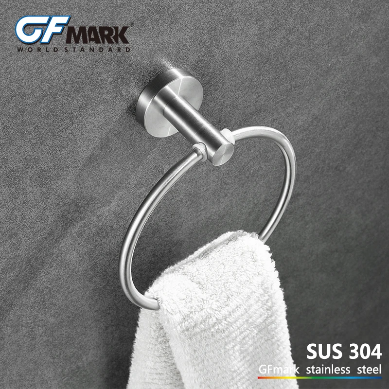 GFmark кольца для полотенец Настенный Туалет полотенца кольцо стойки SUS304