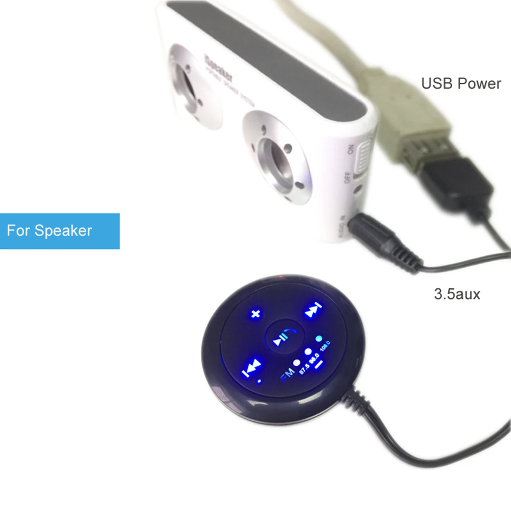 Автомобильный комплект Bluetooth Hands Free Aux беспроводной автомобильный музыкальный