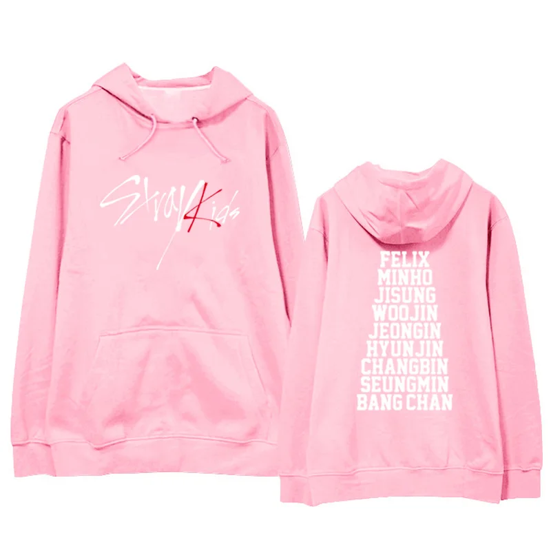 K Pop Kpop Straykids Stray kids Album Hoodie Casual Loose Hooded Clothes Pullover Printed Long Sleeve Sweatshirts WY772 | Женская одежда