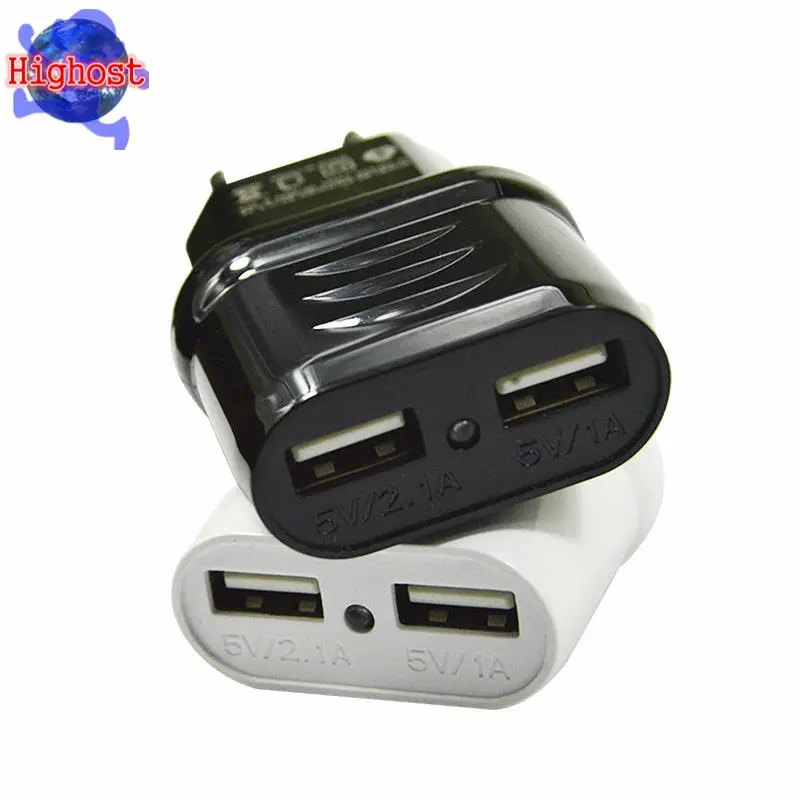 Новый Хорошее Качество 2.1A 2 Порт ЕС Зарядное Устройство с Кабель Micro Usb 5 pin USB