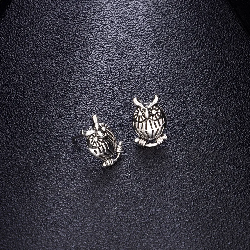 9 пар/группа женские античные серебряные серьги цветок сова в форме сердца якорь