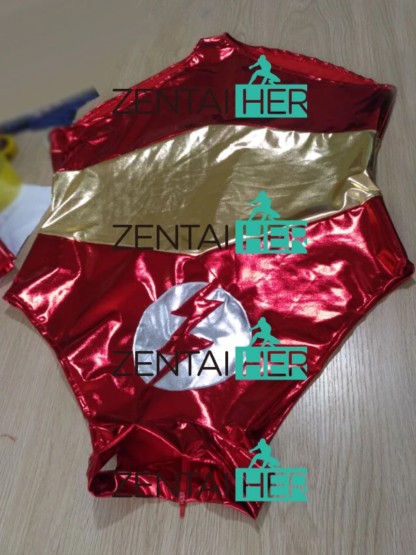 2017 костюмы на Хэллоуин сексуальное женское трико с лямкой шее красный блестящий