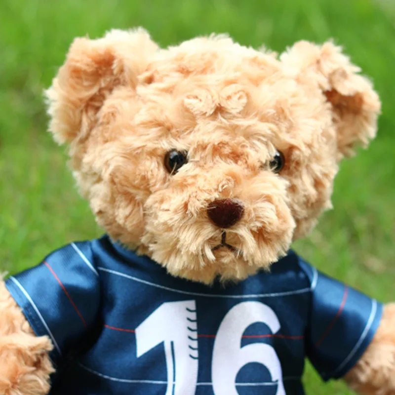 Игрушка плюшевая в виде футбольного мишки размер 25 см 2016 | Игрушки и хобби