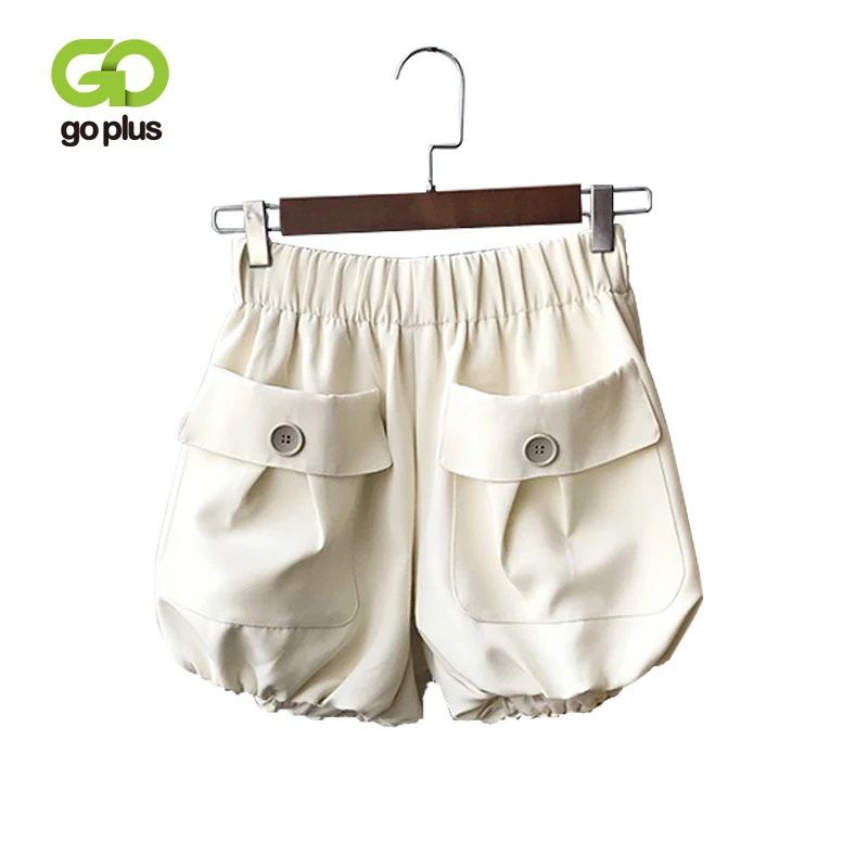Gplus/женские летние шорты в винтажном стиле с высокой эластичной резинкой на талии