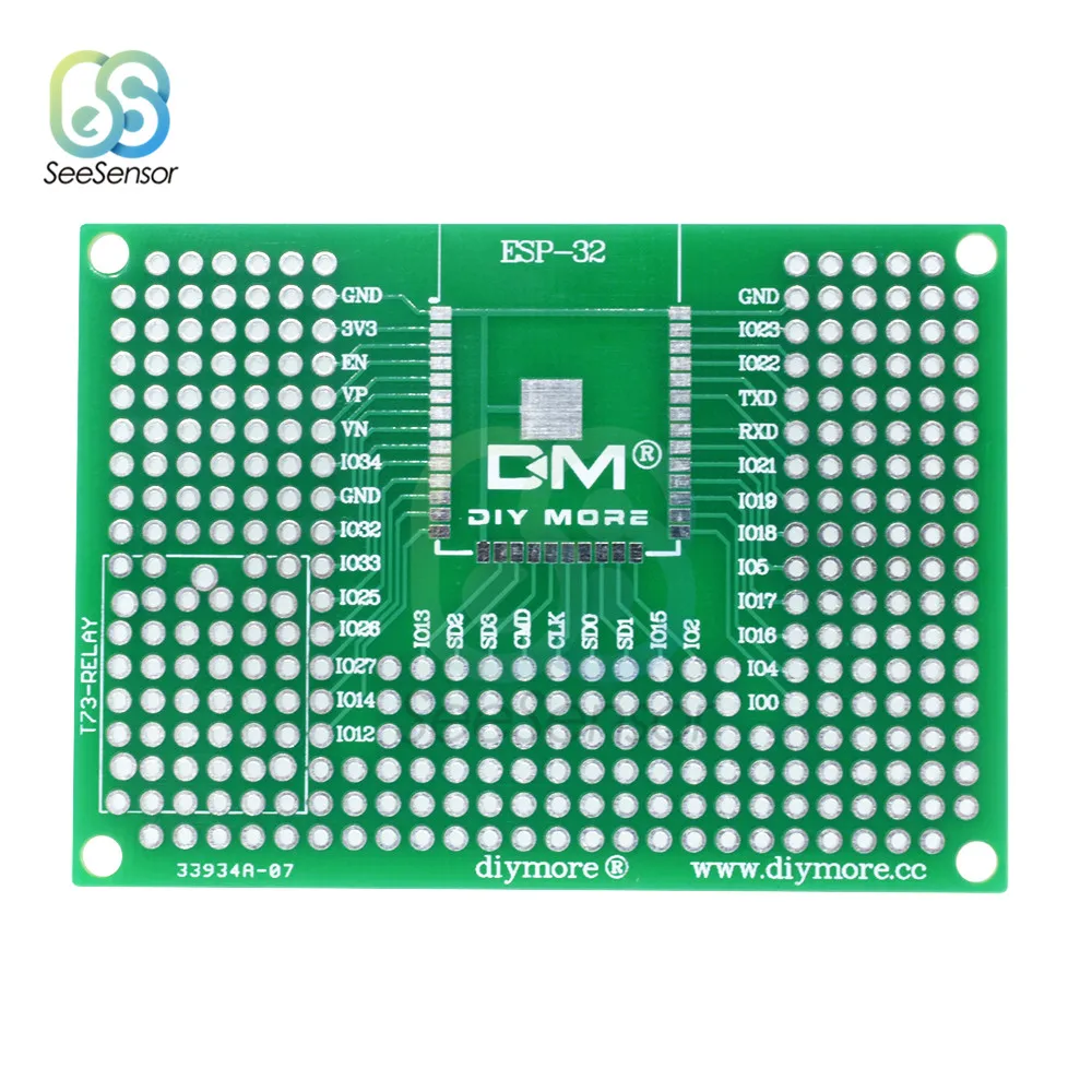 Двухсторонняя Прототипная печатная плата 1 шт. 5x7 см 7x9 макетная для Arduino Relay ESP8266 Wi