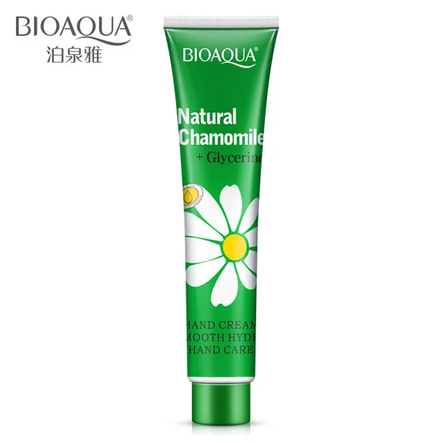 50bottle/lotBIOAQUA Hot Selling Collagen Moisturizing Replenishment Anti-drying 75g Chamomile Hand Cream