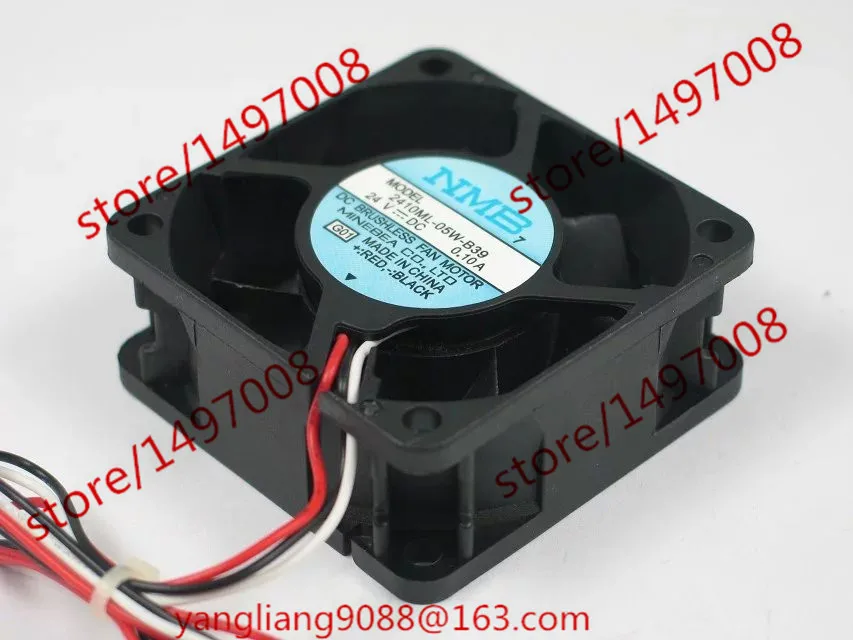 NMB-MAT 2410ML-05W-B39 G01 DC 24V 0.10A 3-проводной 60x60x25 мм вентилятор охлаждения сервера