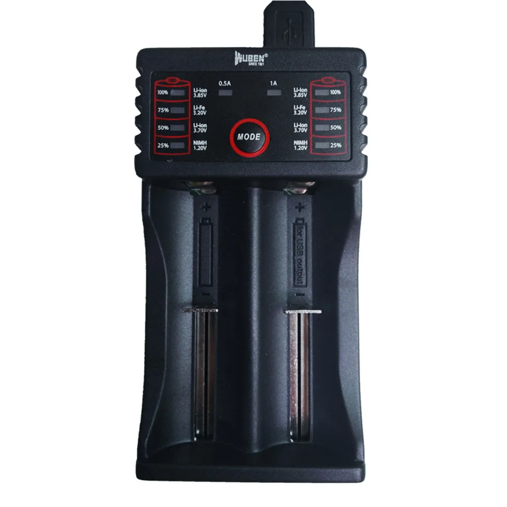 Battery Charger 2 18650 умное зарядное устройство 1,2 в 3,7 в 3,2 в 3,85 В AA/AAA 26650 10440 14500 16340 25500 NiMH литиевая батарея для светодиодный фонарь - Цвет: Battery Charger 2