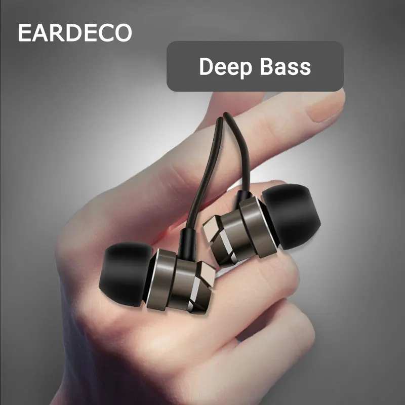 Наушники вкладыши EARDECO золотистые в форме спирали проводные наушники для