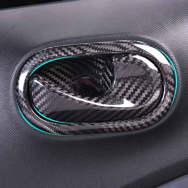 Автомобильные дверные ручки для крышек из углеродного волокна Модификация аксессуары для нового smart 453 fortwo forfour для стильного дизайна автомобиля стикер