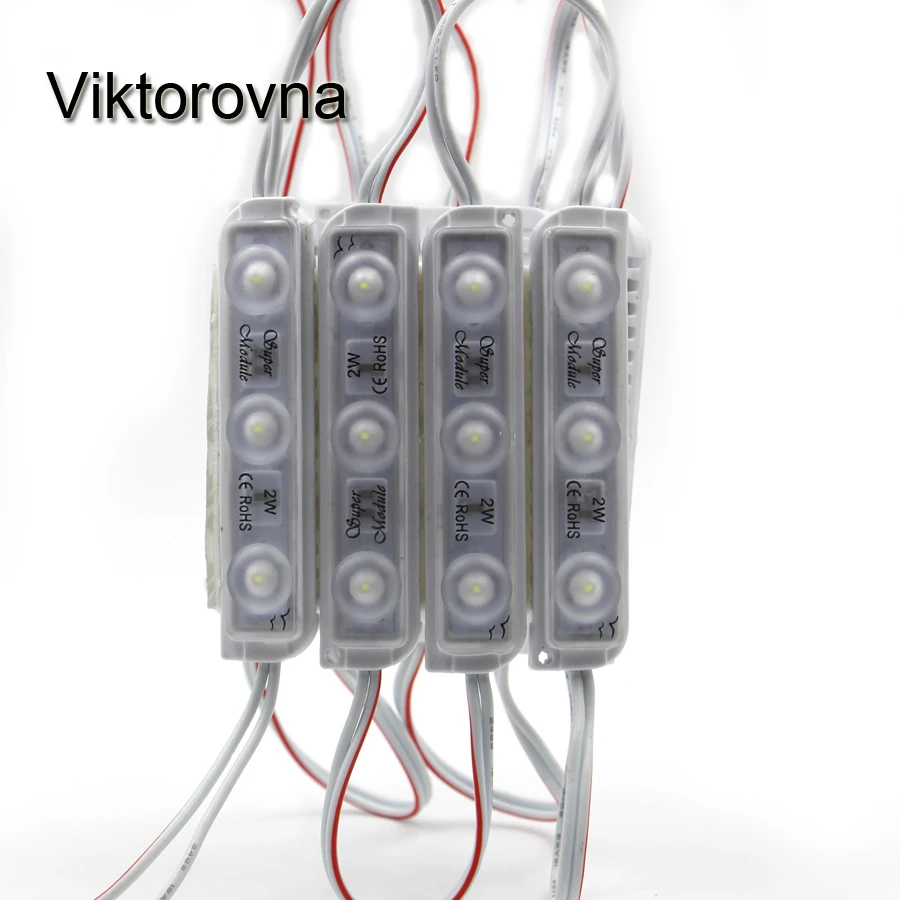 20 штук 12 В 3 светодиода LED модуль 5730 SMD перед магазин окна знак света IP68 инъекций Водонепроницаемый 7818 светодиодные полосы подсветка холодный белый