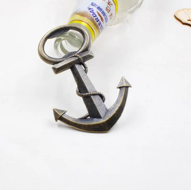 500 шт. креативный винтажный открывалка для бутылок в форме якоря свадьбы дня