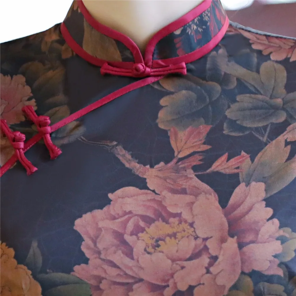 Shanghai Story Chinese Qipao dresses Cheong-sam Long Oriental Dress retro dress for Women | Женская одежда