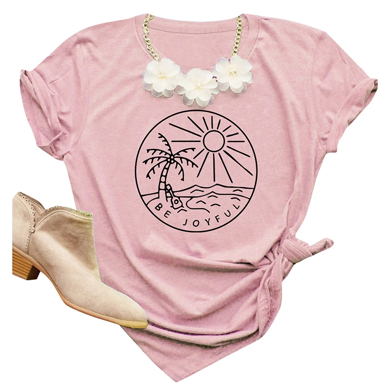 Женская хлопковая футболка с коротким рукавом принтом | одежда