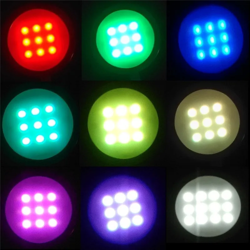 Aiboo RGBW RGB+ белый светодиодный светильник под шкаф 4 шайбы с дистанционным управлением с регулируемой яркостью для украшения кухни