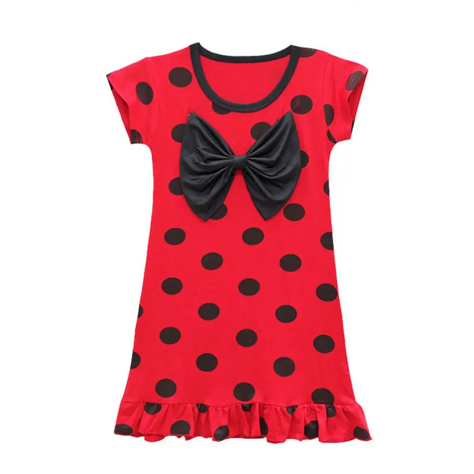 Clothing 03 Девушки костюм божьей коровки летнее платье дети косплей мультфильм одежда красный горошек Купальник ребенок леди жук Комбинезон Маска и парик для Сумки Необычные - Цвет: Clothing 03