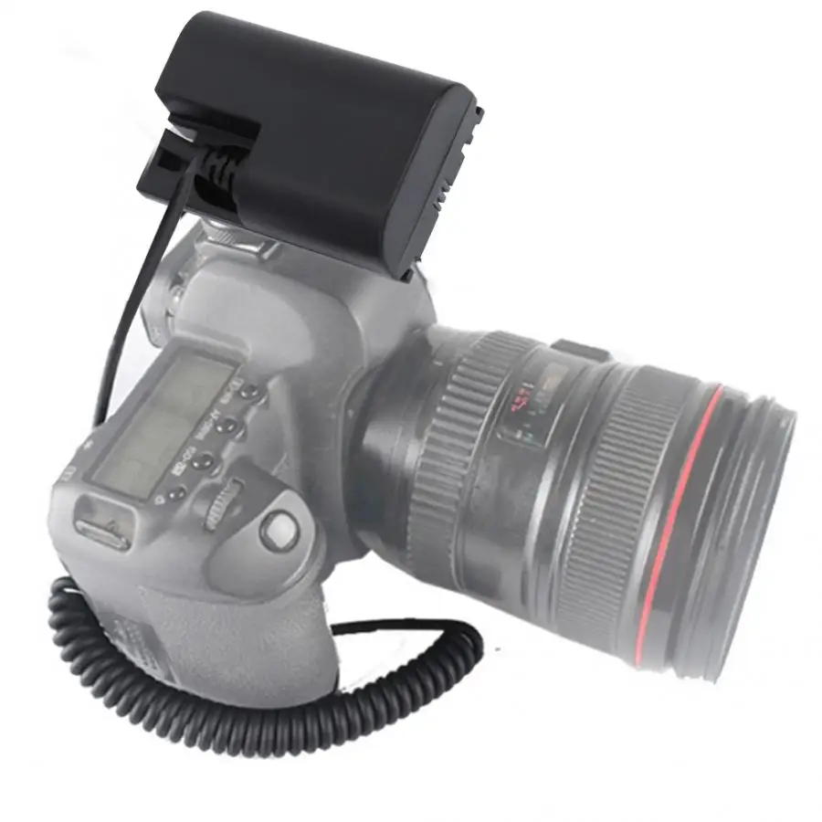 Портативный DR-E6 LP-E6 манекен батарея DC муфта внешний источник питания для Canon 5D2 5D3 5D4 Camer