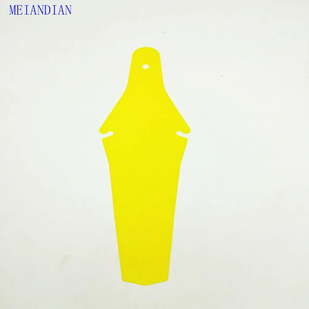 yellow mudguard Велосипедный щиток велогонка MTB дорожный велосипед крыло седло пассажира съемные части заднего велосипеда крылья 10 цветов - Цвет: yellow mudguard