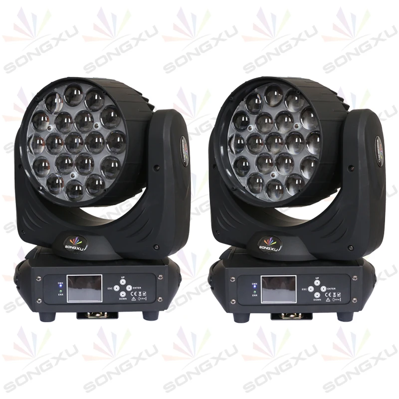 SONGXU 2в1 F светильник чехол посылка 19x15 Вт RGBW Wash Zoom Moving Head светильник светодиодный Moving Head шайба сценический светильник/SX-MH1915A