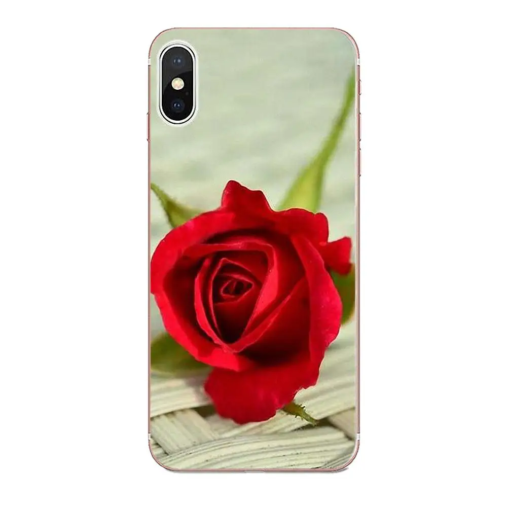 Красивый садовый красный цветок розы для Xiaomi Redmi Mi Note 7 8 9 SE Pro Lite Go Play Diy Роскошный