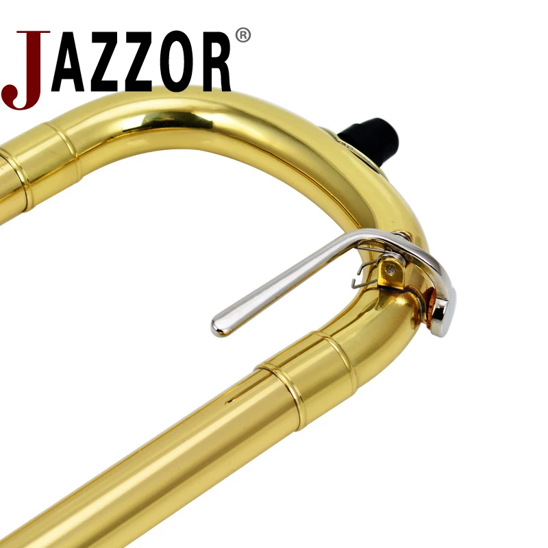 JAZZOR JBSL-800 тромбон тенора с мундштуком чехол, перчатки, золотые латунные духовые инструменты