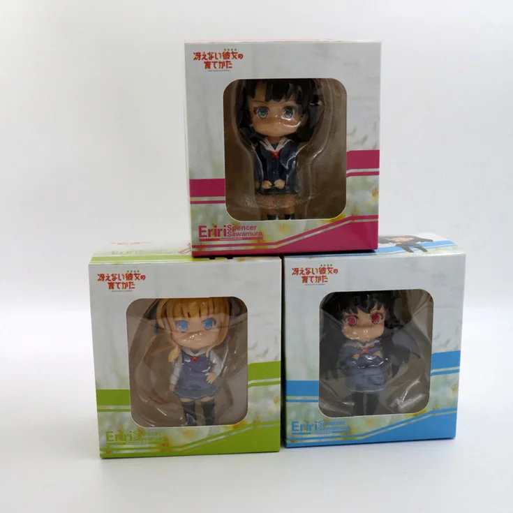 

Saenai Heroine No Sodatekata Eriri Kasumigaoka Utah Katou Megumi Q Version Figure Japanese Anime Figures One Piece Action