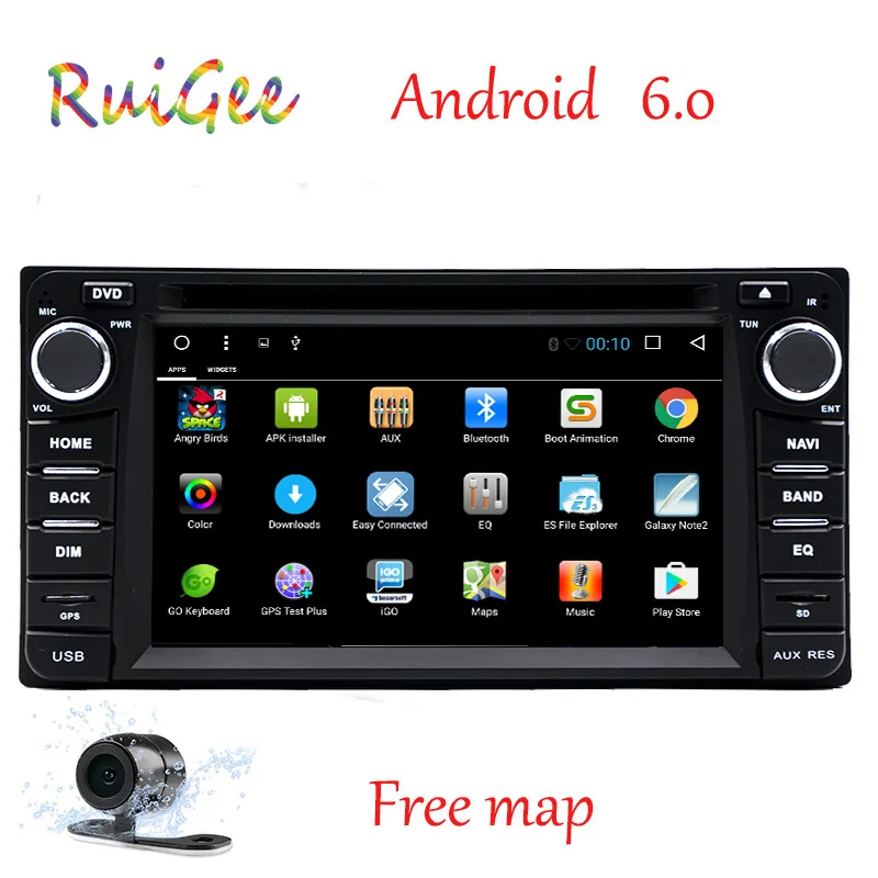 Автомобильный DVD проигрыватель Allwinnder 2Din на Android 7 1 с GPS для Toyota Corolla E120 2001 2006