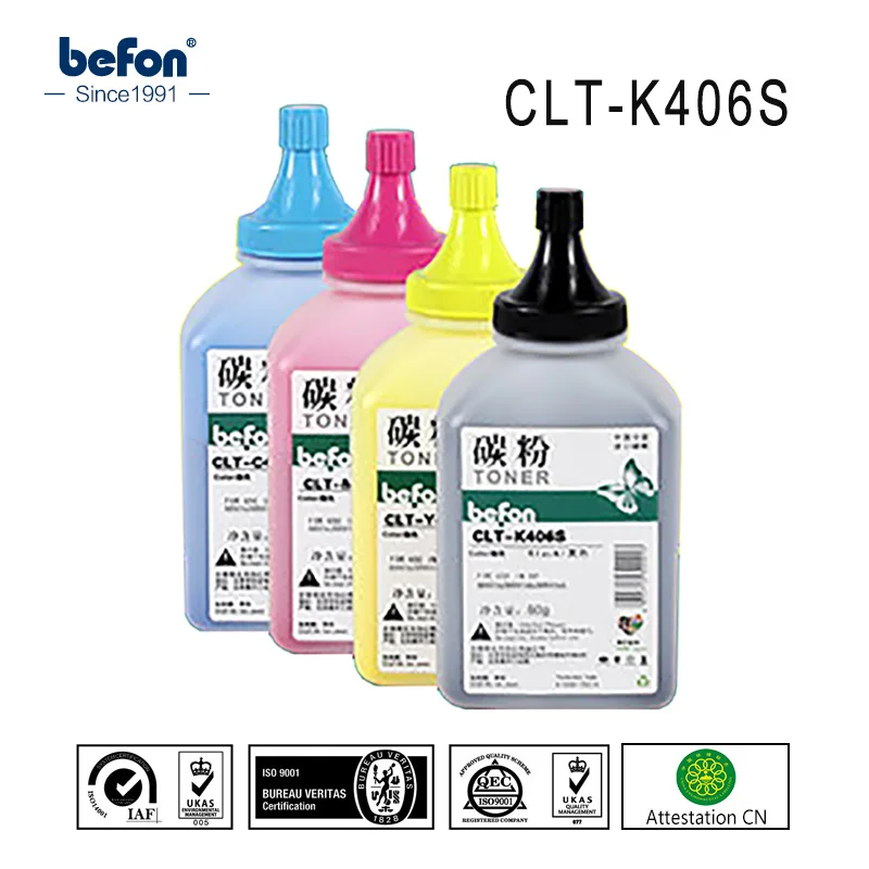 befon Refill color Toner Powder compatible for CLT-K406S K406S 406S 406 P360 360 365 366 CLS3305 3305 3300 3306fn 3306 C410W