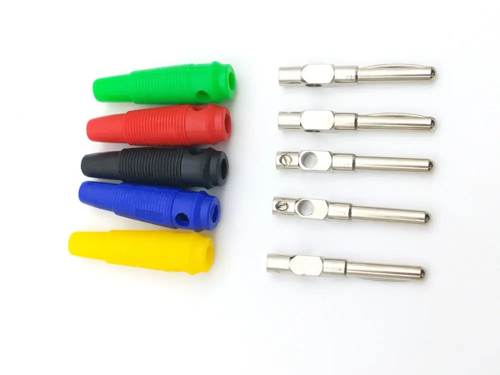 100 шт латунь 4 мм разъем банана для коннекторы аудио колонок|Соединители| |